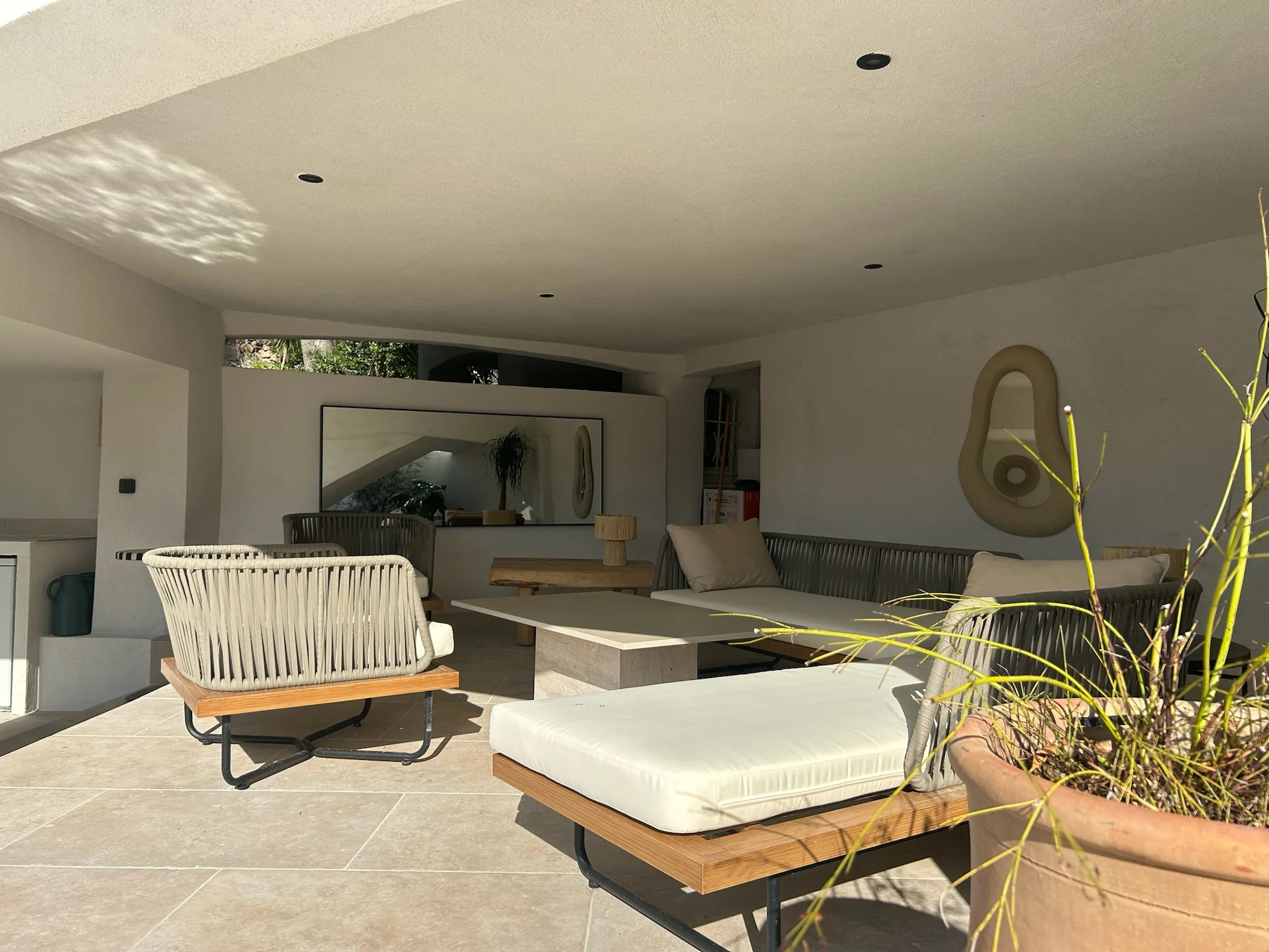 Pool House Interior - Lounge Space